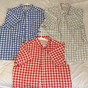 Columbia Men's 3 Checkered Shirt Set - Blue, Red, Gray performance fishing gear